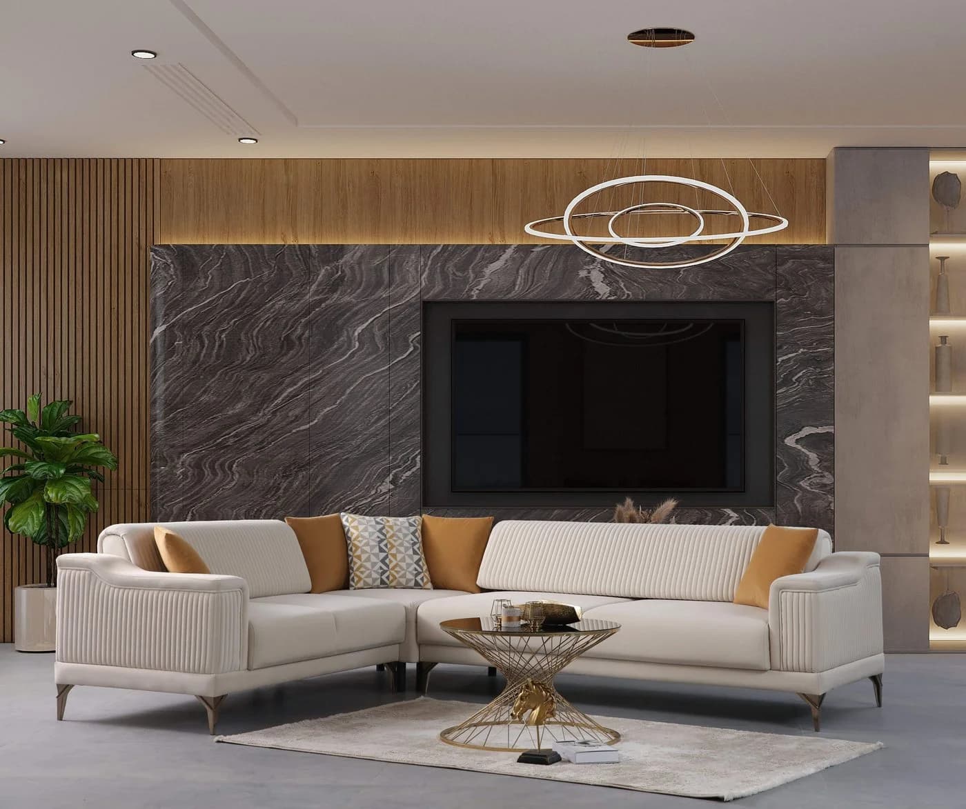 Villa Möbel Ecksofa Santiago Schwarz Samt Relax-/Bettfunktion - Bild 2