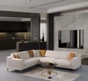 Villa Möbel Ecksofa Santiago Schwarz Samt Relax-/Bettfunktion Bild 3