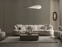 Villa Möbel Polstergarnitur Vega Sofa Set Bouclé Creme Antikgold Bild 3