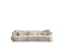 Villa Möbel Polstergarnitur Vega Sofa Set Bouclé Creme Antikgold Bild 4