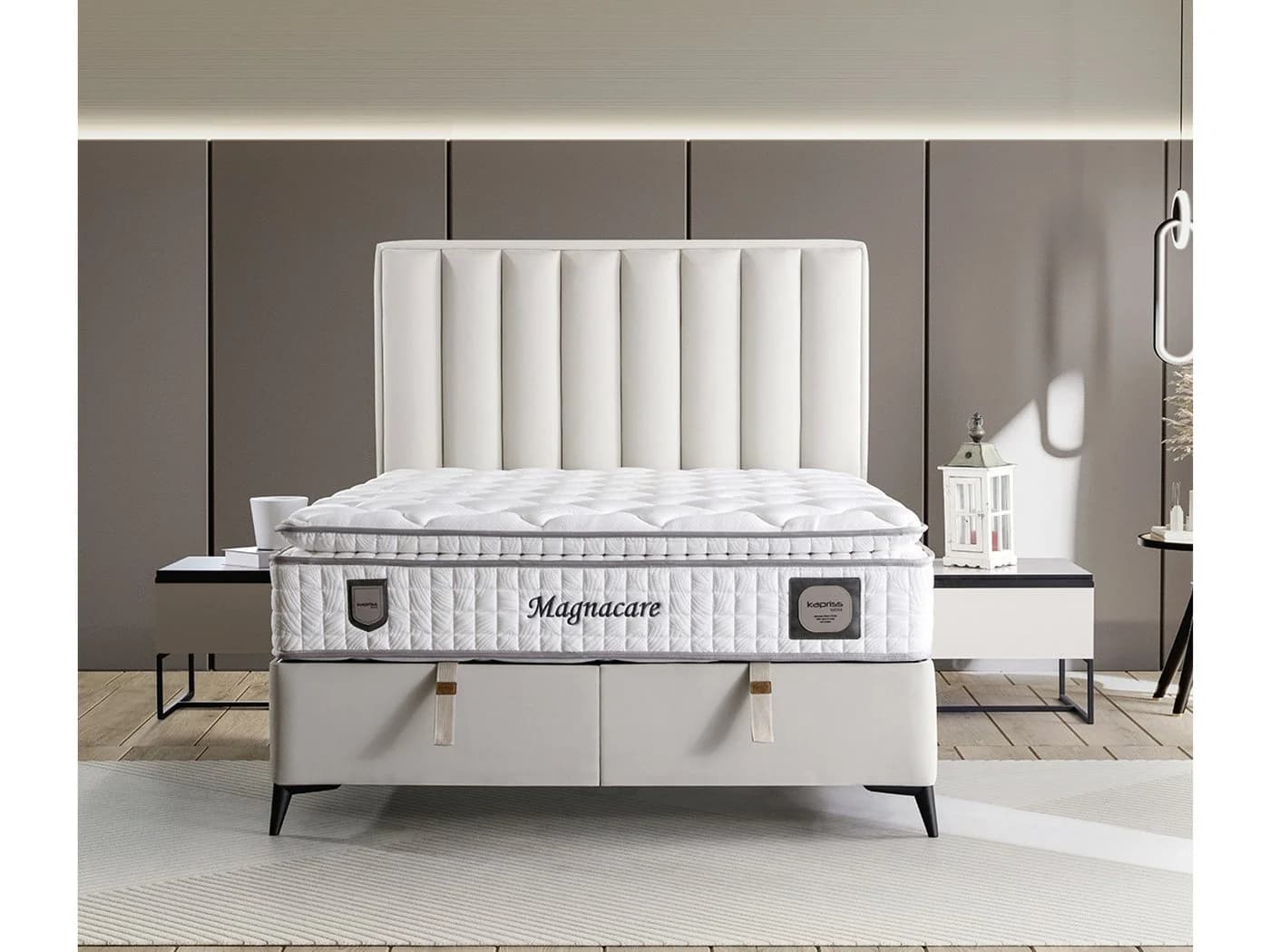 Villa Möbel Boxspringbett Magnecare mit Bettkasten und hohem Kopfteil - Bild 3
