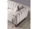 Villa Möbel Sofa Bianca 2-Sitzer Beige Samt mit Relaxfunktion Bild 5