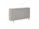 Villa Möbel Sideboard Helena Taupe Mangoholz Lamellenfront Bild 2