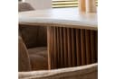 Villa Möbel Esstisch Romano Nierenförmig 3D Keramik Travertin Optik Beige Bild 4
