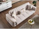 Villa Möbel Polstergarnitur Pasadena Beige mit Schlaffunktion Bild 4