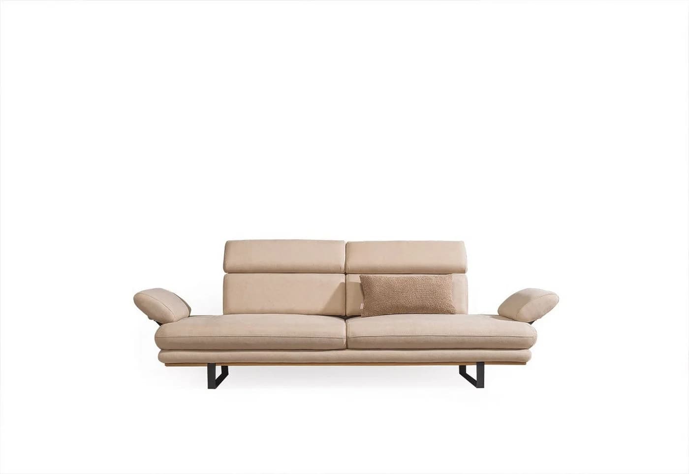 Villa Möbel Polstergarnitur Energy 3-Sitzer Set Braun Relaxfunktion
