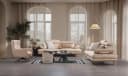 Villa Möbel Polstergarnitur Energy 3-Sitzer Set Braun Relaxfunktion Bild 2
