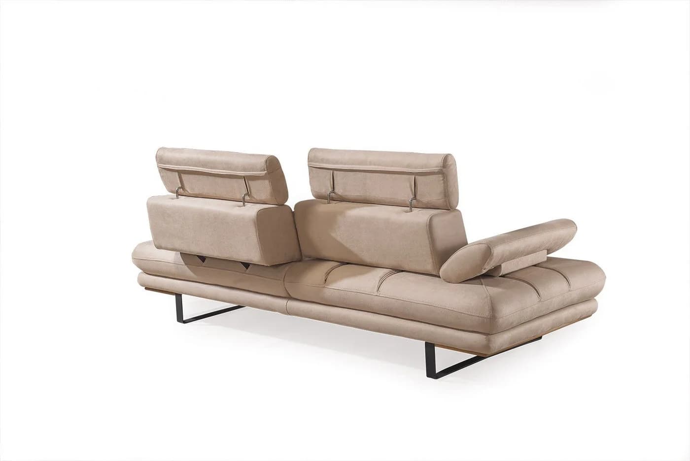 Villa Möbel Polstergarnitur Energy 3-Sitzer Set Braun Relaxfunktion - Bild 5