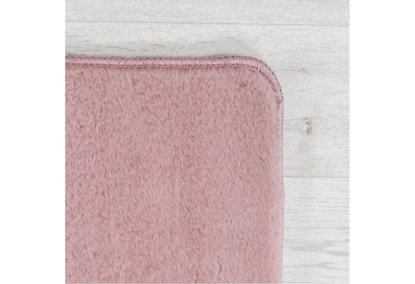 Villa Möbel Joyeno Kurzflor Teppich Rosa Rund 12 mm - Bild 3