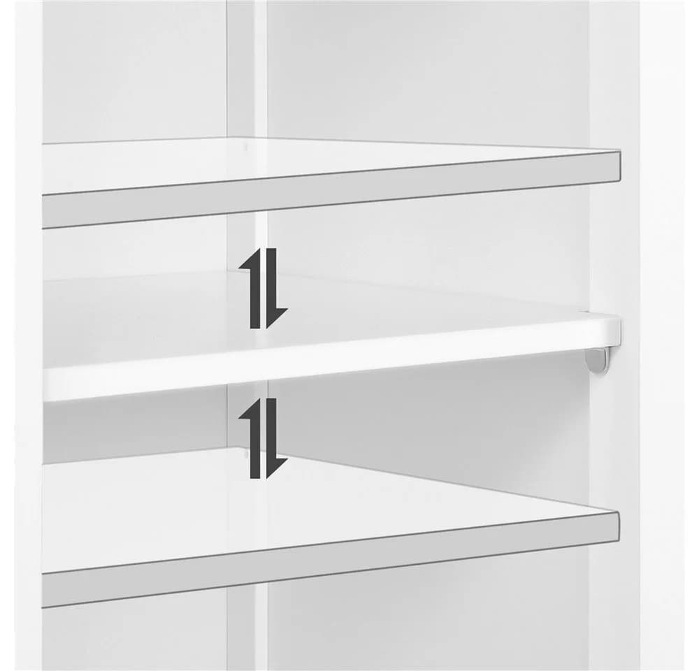 Yaheetech Badezimmerschrank Weiß mit verstellbarem Einlegeboden - Bild 5