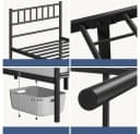 Yaheetech Bettgestell Metallbett Einzelbettgestell Bild 5