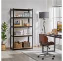 Yaheetech Schwerlastregal 5 Böden Schwarz MDF Metall Bild 4