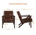Yaheetech Relaxsessel TV Sessel Kunstleder Loungesessel Bild 5