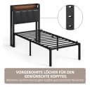 Yaheetech Metallbett 90x190/90x200/140x200/160x200 cm, Bettrahmen 36/41 cm H mit Lattenrost, Bettgestell aus Metall Bild 5