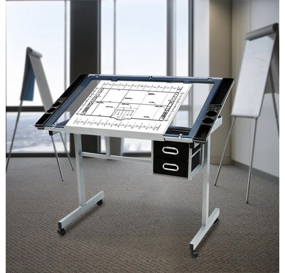Yaheetech Zeichentisch Architektentisch mit Kippbarer Tischplatte - Bild 5