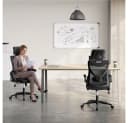 Yaheetech Bürostuhl Schwarz Ergonomisch mit Verstellbarer Kopfstütze Bild 3