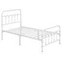 Yaheetech Metallbett Retro Weiß Bild 2