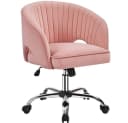 Yaheetech Drehstuhl Höhenverstellbar Rosa mit Neigungsfunktion Bild 2