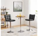 Yaheetech Barhocker Set 2 Stk Schwarz Höhenverstellbar Drehbar Bild 1