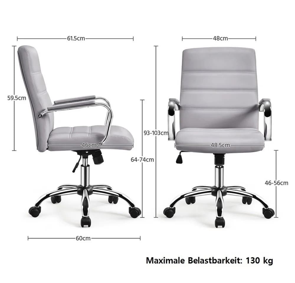 Yaheetech Bürostuhl Drehstuhl mit Wippfunktion - Bild 5
