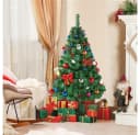 Yaheetech Künstlicher Weihnachtsbaum 124 cm Grün mit Metallständer Bild 1