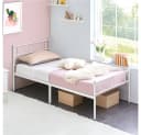 Yaheetech Metallbett mit Kopfteil Industrieller Stil Bild 4