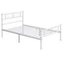 Yaheetech Metallbett Minimalistisch mit Kopfteil und Lattenrost Bild 1