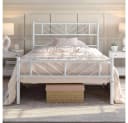 Yaheetech Metallbett Minimalistisch mit Kopfteil und Lattenrost Bild 2