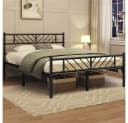 Yaheetech Metallbett Bettgestell 90x190/90x200/140x200cm, Minimalistischer Bettrahmen mit Kopfteil Bild 3