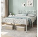 Yaheetech Metallbett Bettgestell 90x190/90x200/140x200cm, Minimalistischer Bettrahmen mit Kopfteil Bild 3