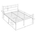 Yaheetech Metallbett Bettgestell 90x190/90x200/140x200cm, Minimalistischer Bettrahmen mit Kopfteil Bild 4