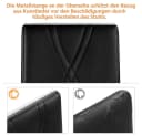 Yaheetech Esszimmerstuhl 2er Set Schwarz Metalluntergestell Polsterstuhl Bild 5