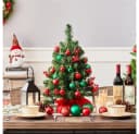 Yaheetech Künstlicher Weihnachtsbaum 60 cm mit LED-Beleuchtung & Roten Beeren Bild 1