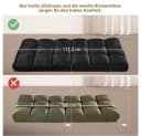 Yaheetech Relaxsessel Schwarz Verstellbar Faltbar Bodensessel Bild 5