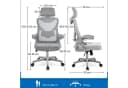 Yaheetech Ergonomischer Bürostuhl mit Klapparmlehnen & Kopfstütze Bild 4