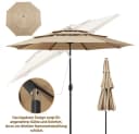 Yaheetech Sonnenschirm 324cm Outdoor UPF 50+ Bild 5