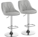 Yaheetech Barhocker Set 2 St Hellgrau Verstellbar Bild 2