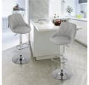 Yaheetech Barhocker Set 2 St Hellgrau Verstellbar Bild 4