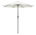Yaheetech Sonnenschirm 294x294x252 cm Cremeweiß UV-Schutz Neigbar Bild 2