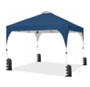 Yaheetech Faltpavillon 3x3m Blau Höhenverstellbar mit Rollen Bild 2