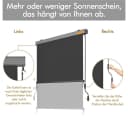 Yaheetech Senkrechtmarkise Dunkelgrau Vertikales Rollo Außen Bild 5