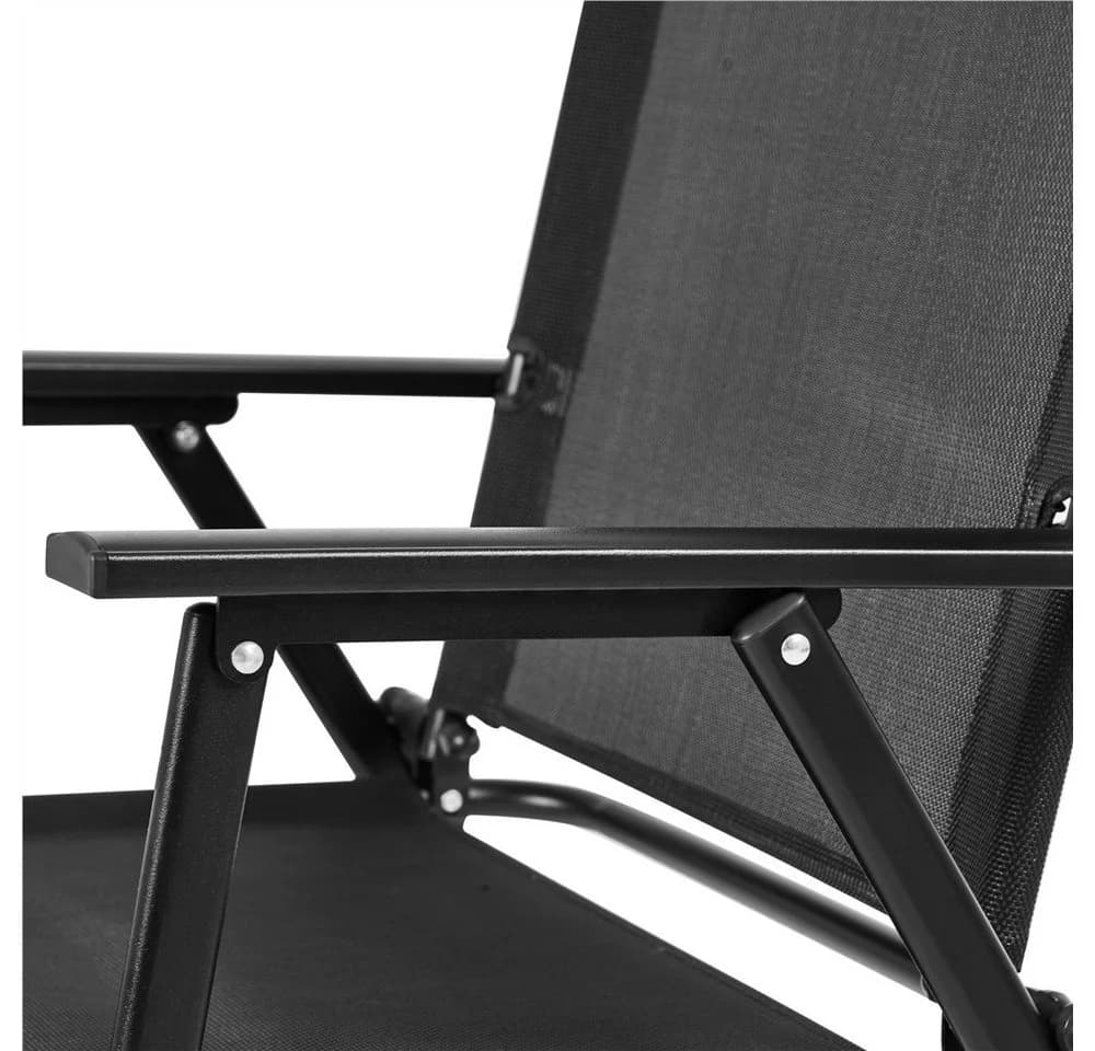 Yaheetech Klappstuhl 4er-Set Schwarz Texteline Metall - Bild 5