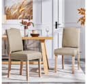 Yaheetech Esszimmerstuhl Set 2-tlg. Beige Modern Polsterstuhl Bild 1
