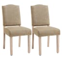 Yaheetech Esszimmerstuhl Set 2-tlg. Beige Modern Polsterstuhl Bild 2