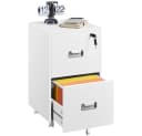 Yaheetech Aktenschrank Rollcontainer abschließbar mit Hängeregistratur und 2 Schubladen Bild 2