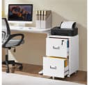 Yaheetech Aktenschrank Rollcontainer abschließbar mit Hängeregistratur und 2 Schubladen Bild 3