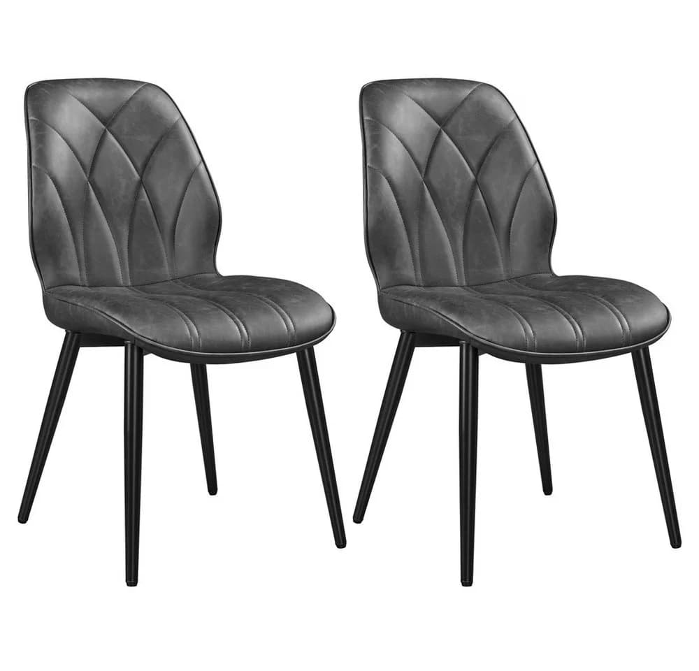Yaheetech Küchenstuhl (2 St) Esszimmerstühle 2er Set Polsterstuhl für Küche/Esszimmer - Bild 2