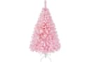 Yaheetech Künstlicher Weihnachtsbaum Rosa 124 cm mit Metallständer Bild 2