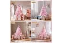 Yaheetech Künstlicher Weihnachtsbaum Rosa 124 cm mit Metallständer Bild 3