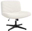 Yaheetech Drehstuhl höhenverstellbar Armlehnlos 360° Boucle Bild 1
